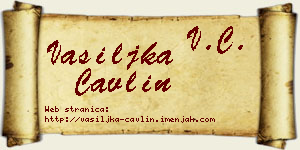 Vasiljka Čavlin vizit kartica